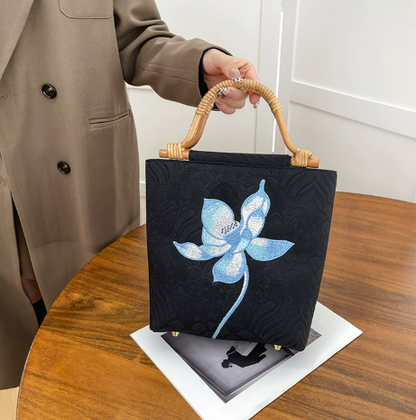 [2026 Collection] "Fanghua" Series: Chinese-style Evening Handbag with Woven Handle