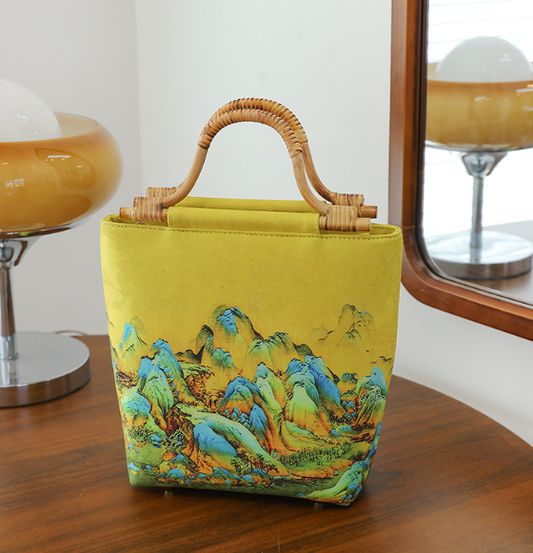 [2026 Collection] "Fanghua" Series: Chinese-style Evening Handbag with Woven Handle