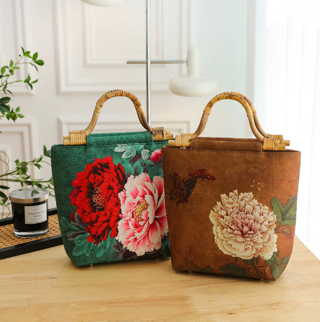 [2026 Collection] "Fanghua" Series: Chinese-style Evening Handbag with Woven Handle