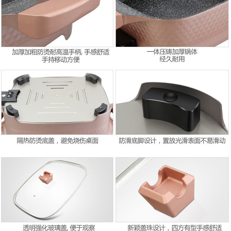 10L Electric Hot Pot Multi-Functional Electric Heating Pot Multi-Functional Cooking Pot Gift Integrated Electric Hot Pot