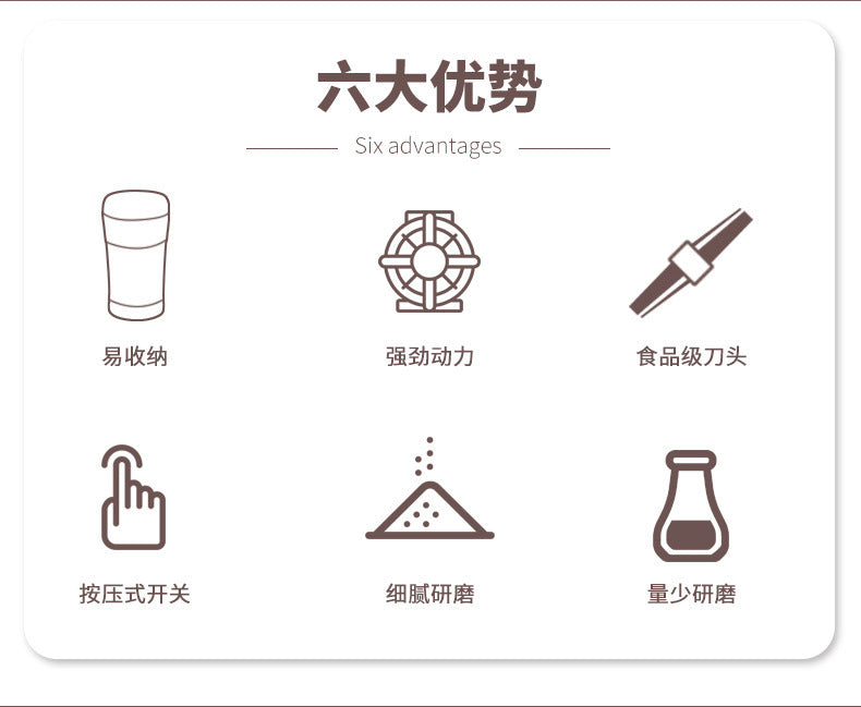 Grinder Household Small Powder Grinder Ultra-fine Grinder Five Grains and Grains Crushing Mill Coffee Medicinal Materials Crushing