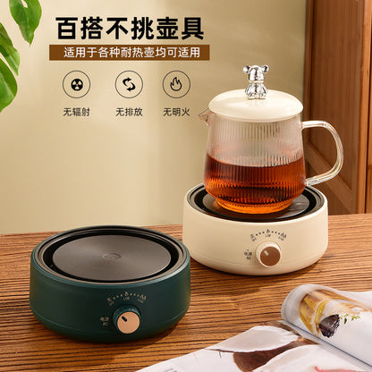 Mini Coffee Heater Electric Stove Wine Warmer Insulation Stove Constant Temperature Stove Milk Warmer Moka Stove Tea Maker for Home Use