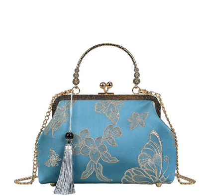 Dié Yùn · Oriental Elegance Metal-Frame Clutch Bag