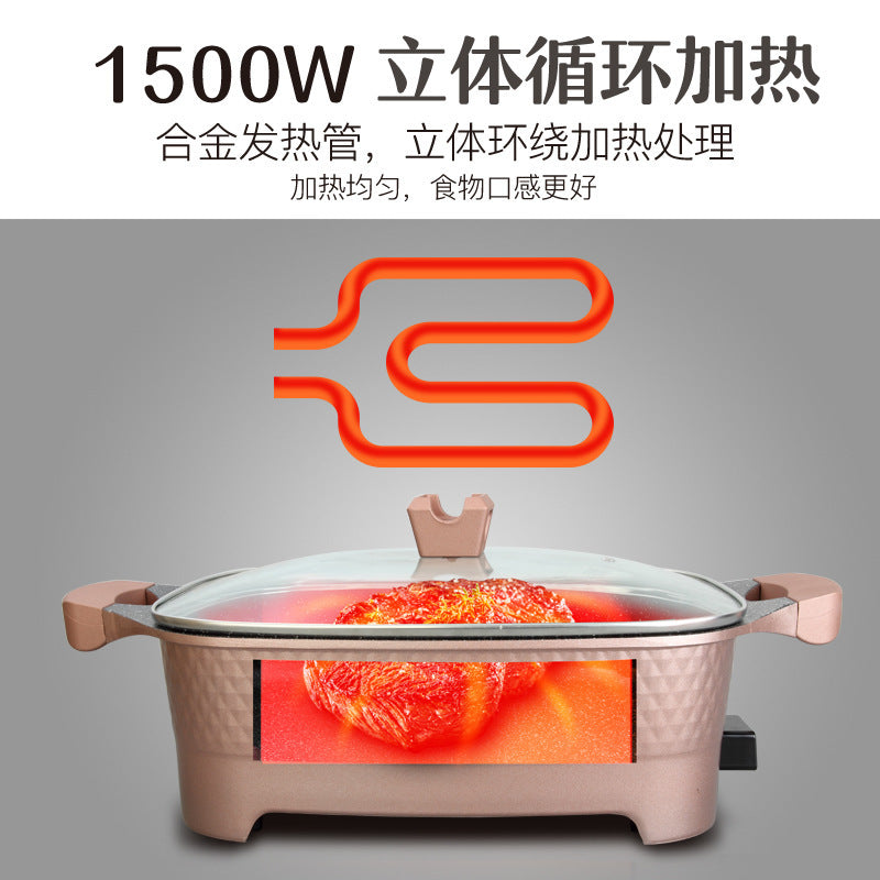 10L Electric Hot Pot Multi-Functional Electric Heating Pot Multi-Functional Cooking Pot Gift Integrated Electric Hot Pot