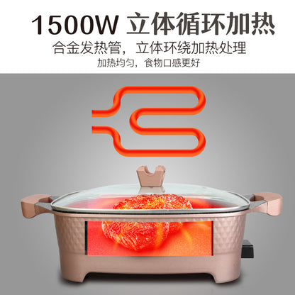10L Electric Hot Pot Multi-Functional Electric Heating Pot Multi-Functional Cooking Pot Gift Integrated Electric Hot Pot