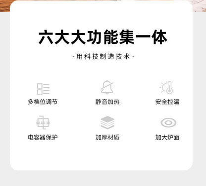 Mini Coffee Heater Electric Stove Wine Warmer Insulation Stove Constant Temperature Stove Milk Warmer Moka Stove Tea Maker for Home Use