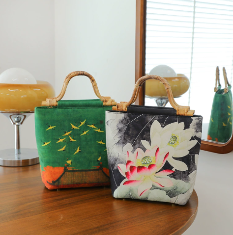 [2026 Collection] "Fanghua" Series: Chinese-style Evening Handbag with Woven Handle