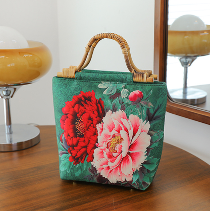 [2026 Collection] "Fanghua" Series: Chinese-style Evening Handbag with Woven Handle