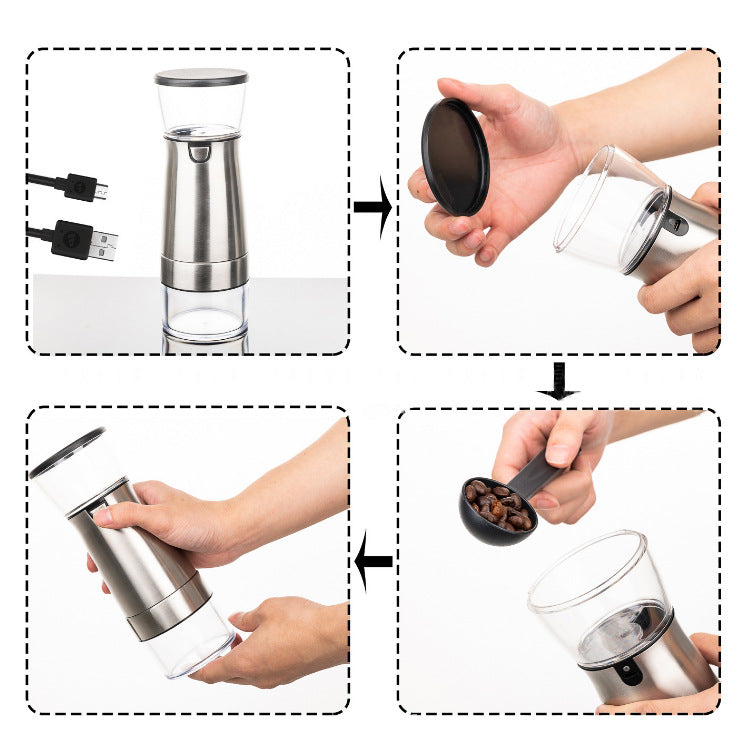 household grinder small coffee machine portable USB Fully automatic electric coffee bean grinder