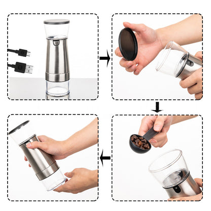 household grinder small coffee machine portable USB Fully automatic electric coffee bean grinder