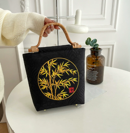 [2026 Collection] "Fanghua" Series: Chinese-style Evening Handbag with Woven Handle